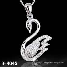 Latest Design Micro Pave 925 Silver Jewelry Pendant (B-4045)